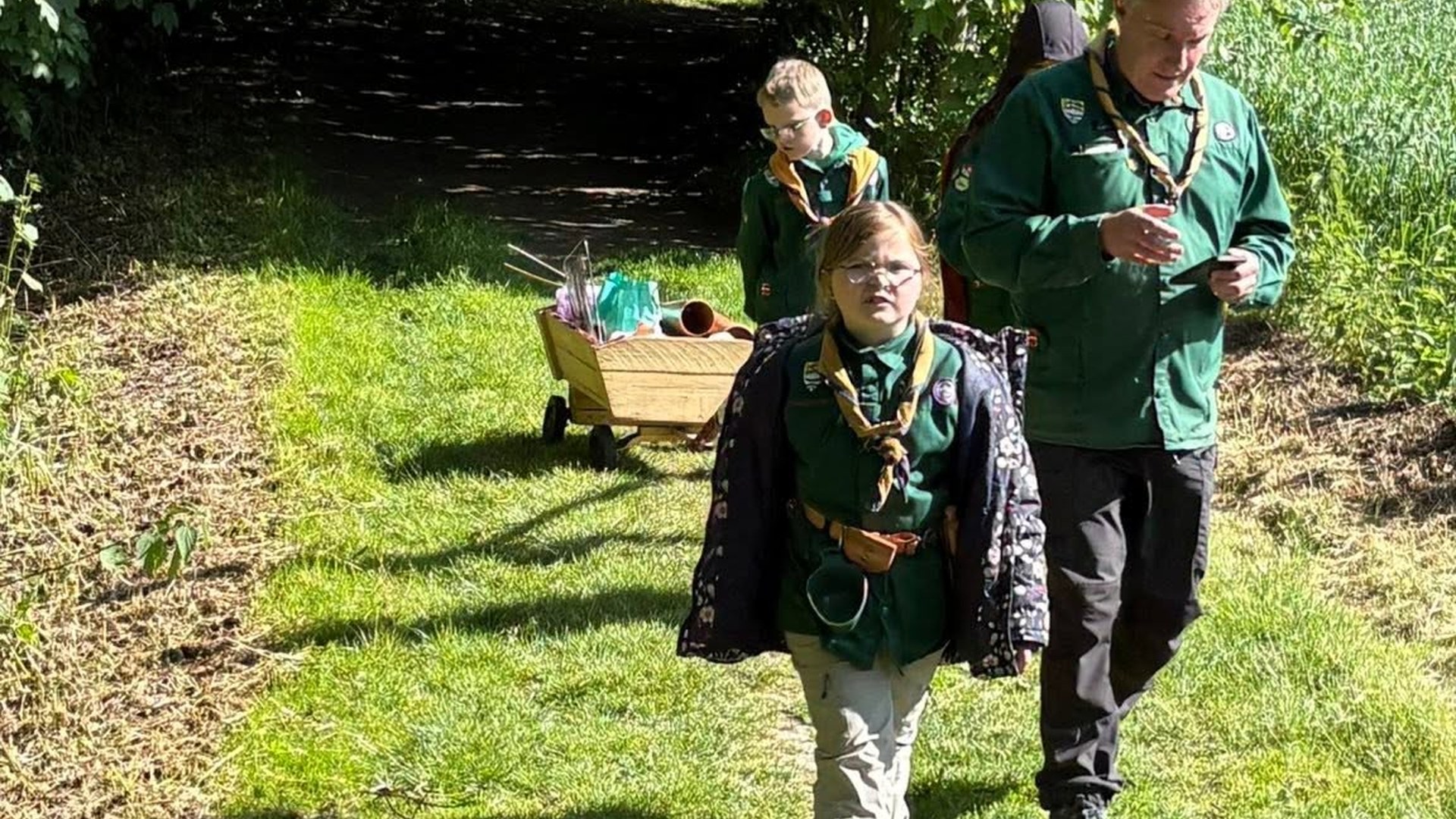 Tropsspejdere på aktivitet i Nordborg