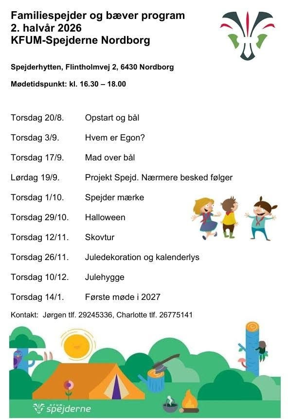 Det originale program for andet halvår 2026